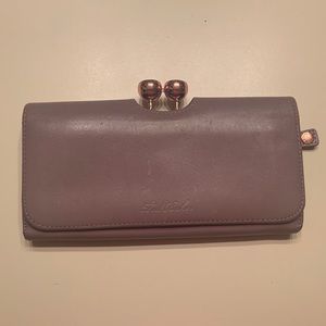 Ted Baker checkbook wallet - Lavender
